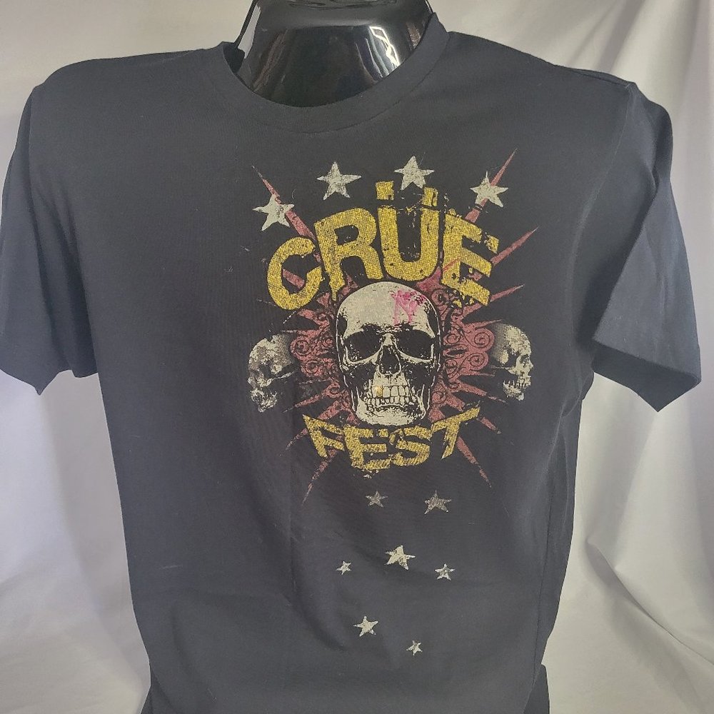 Motley Crue 2008 'Cruefest' Tour Double Sided T-shirt (Size L)